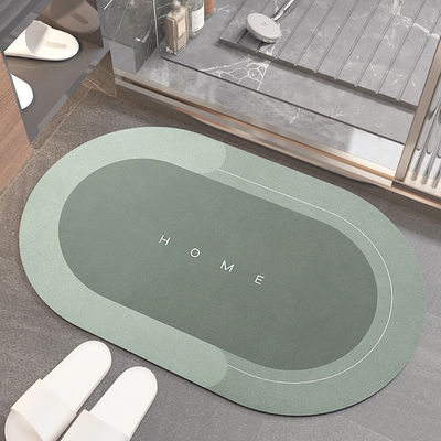Water Absorbent Dark Grey Bathroom Floor Shower Mats with Soft and Durable Design