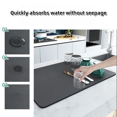 Super Water Absorbing Anti Skid Kitchen Mat for Coffee Machine on Kitchen Counter