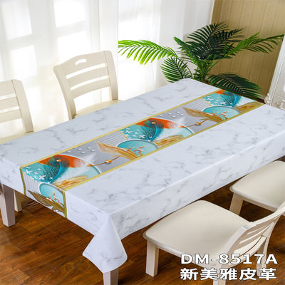 Waterproof PVC Plastic Rectangle Children Table Cloths Denim Toalhas de Mesa for Home